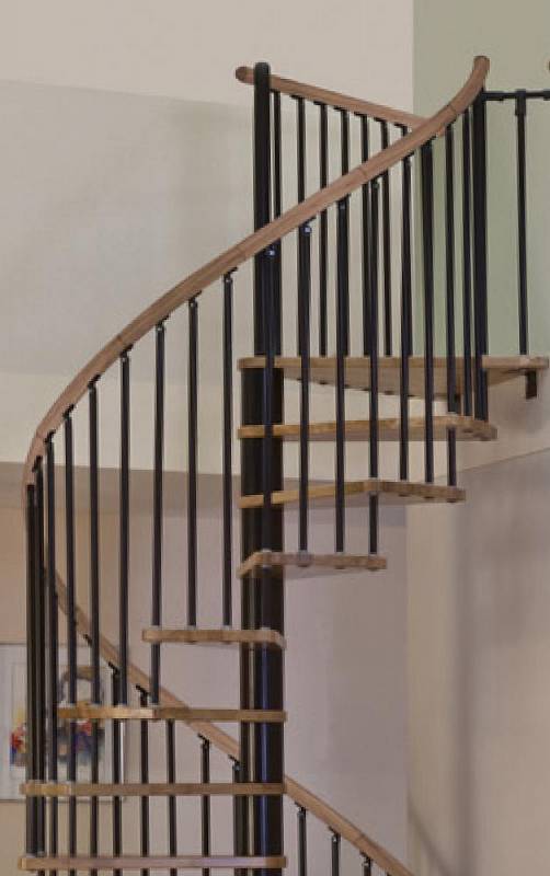 Винтовая лестница Spiral Wood Black 140 (Дуб)